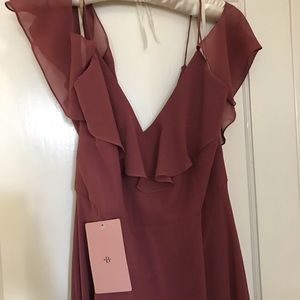 Jenny Yoo Mila dress, Cinnamon Rose, size 14